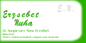 erzsebet muha business card